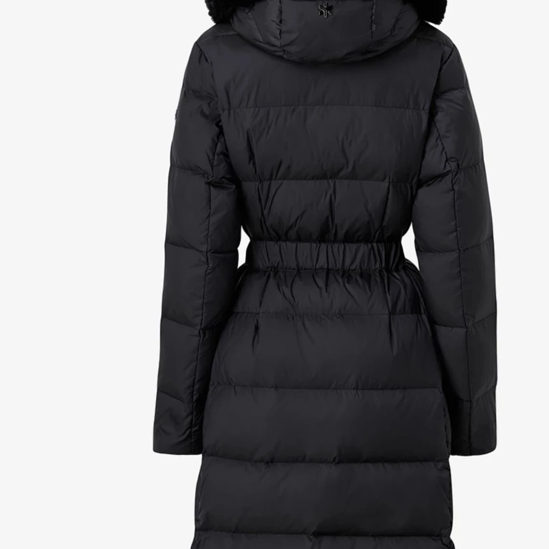 Svart lång pufferjacka från áhkká - 90