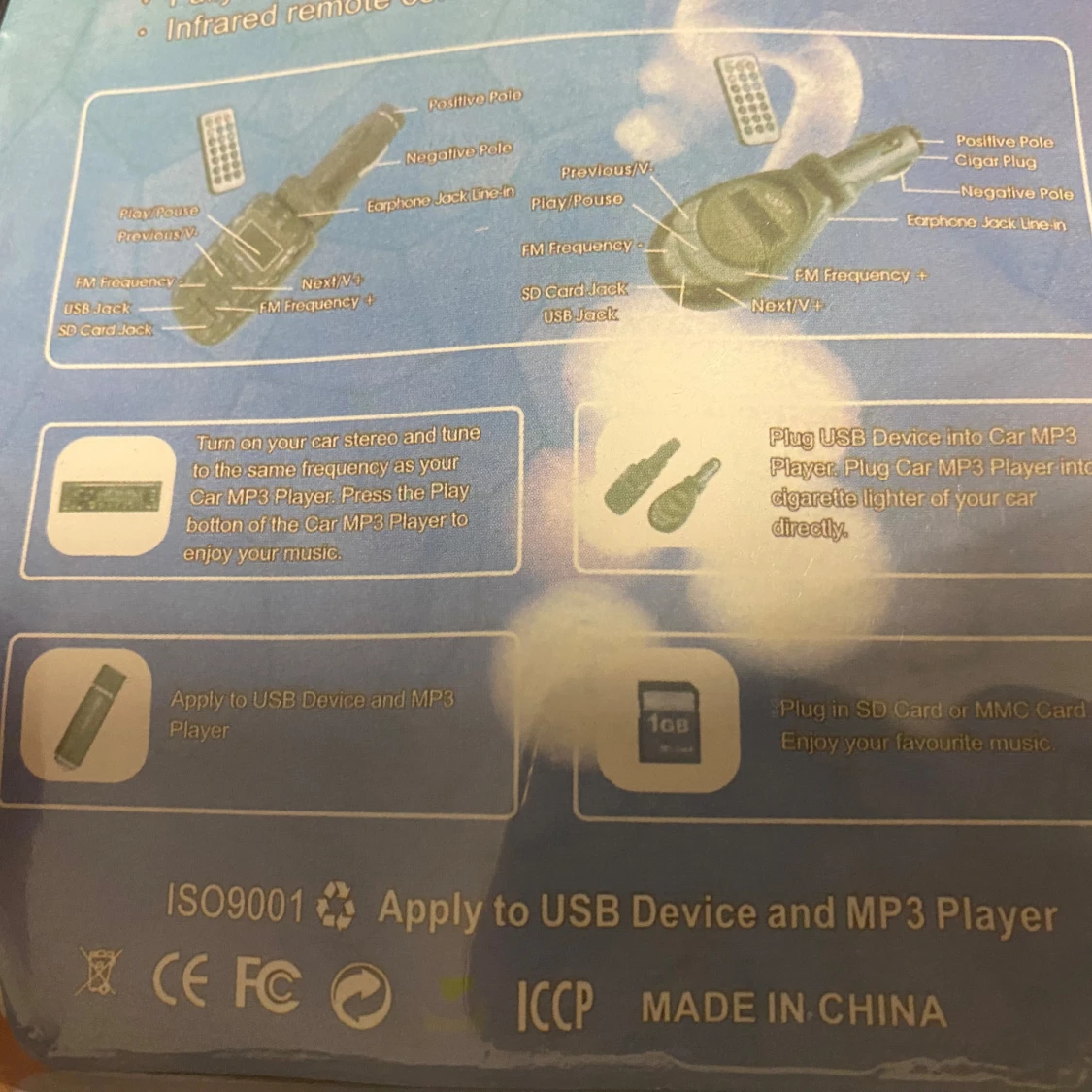 Bil MP3 Player Wireless FM Transmitter  - 91