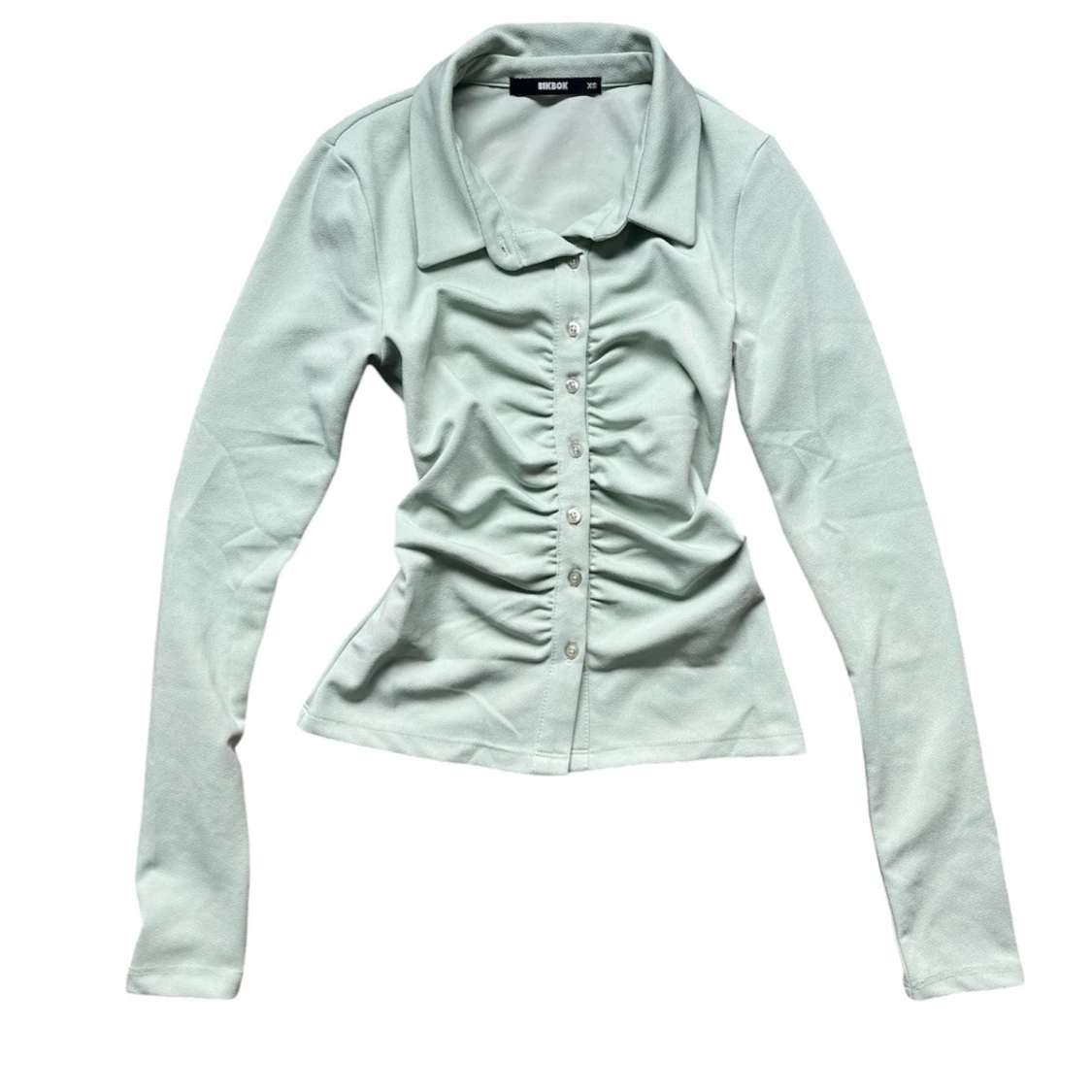 Ljusgrön långärmad topp från Bik Bok