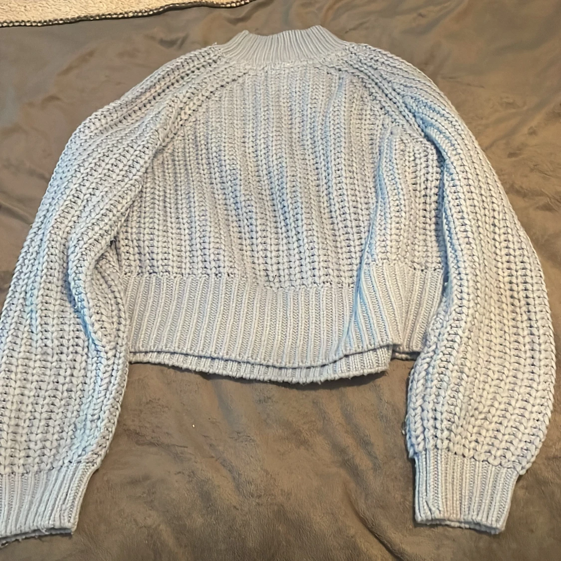 Ljusblå stickad tröja från Noisy May - 90