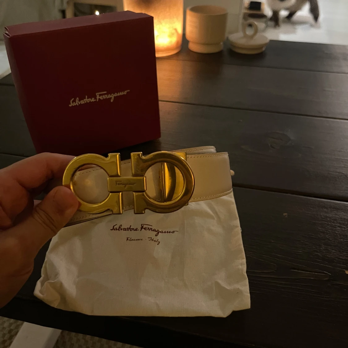 Ferragamo bälte reversible - 90