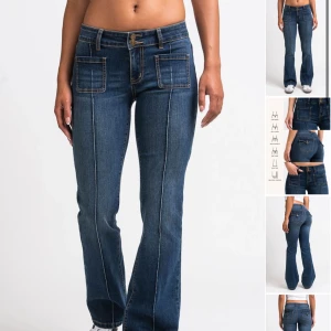 Lågmidjade jeans  - Trendiga jeans från Madlady! Bra skick och sköna. Dom är storlek 36 i tall☺️