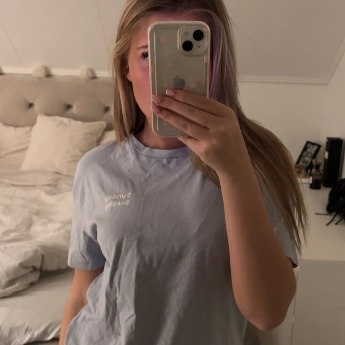 Ljusblå t-shirt - 91