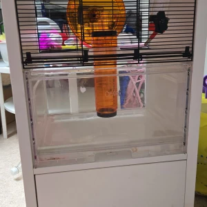 Hamsterbur med tillbehör - Hamsterbur till salu. Mat och annat ingår.