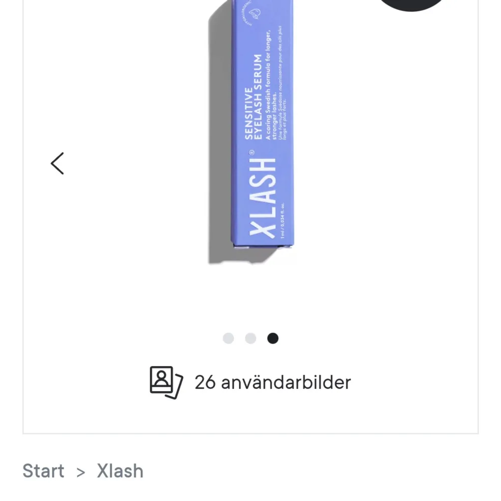 Xlash Sensitive Eyelash Serum 1 ml (0,034 fl. oz.) Oöppnad och oanvänd Pris kan diskuteras via chatten!. Skönhet.