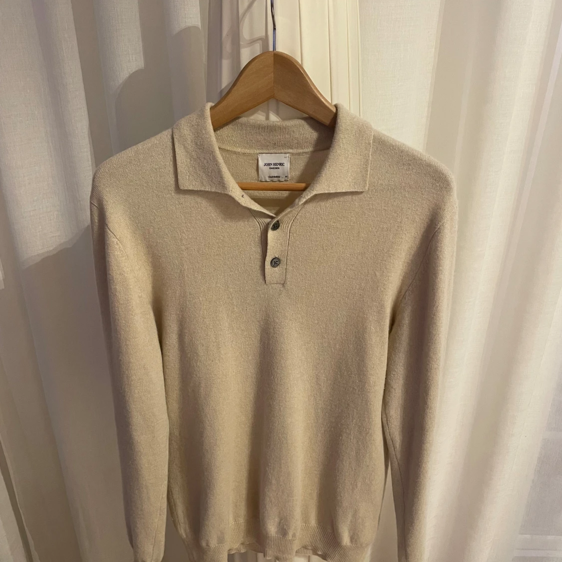 Långärmad piké John Henric cashmere