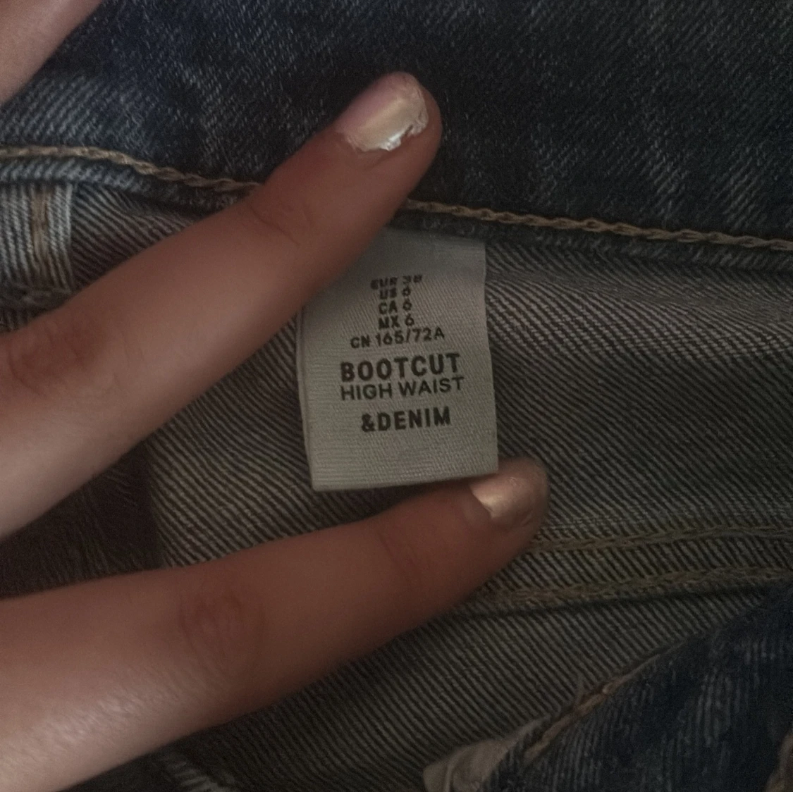 Blå bootcut jeans - 1
