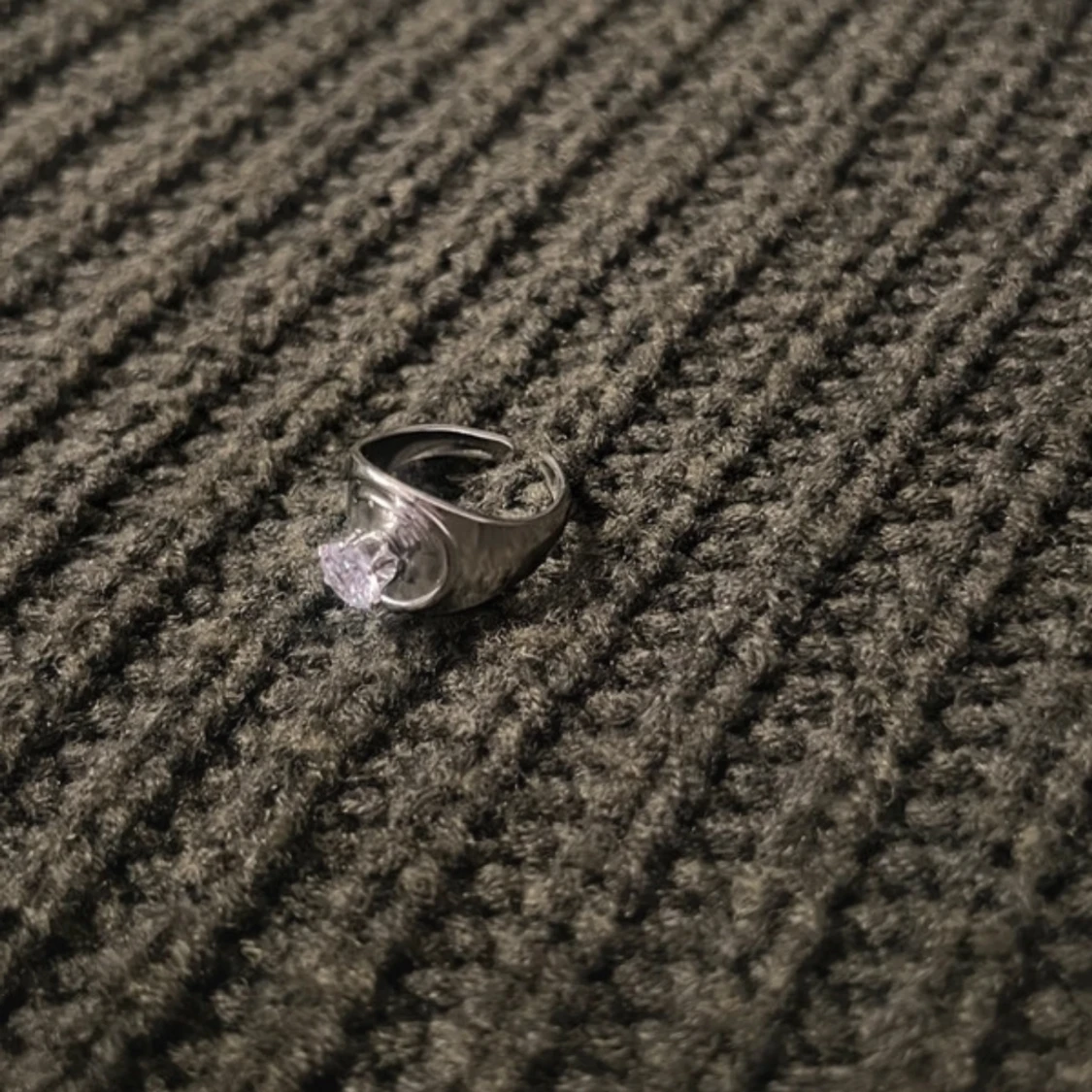 Antique Charm - Silver Ring with Stone - 1