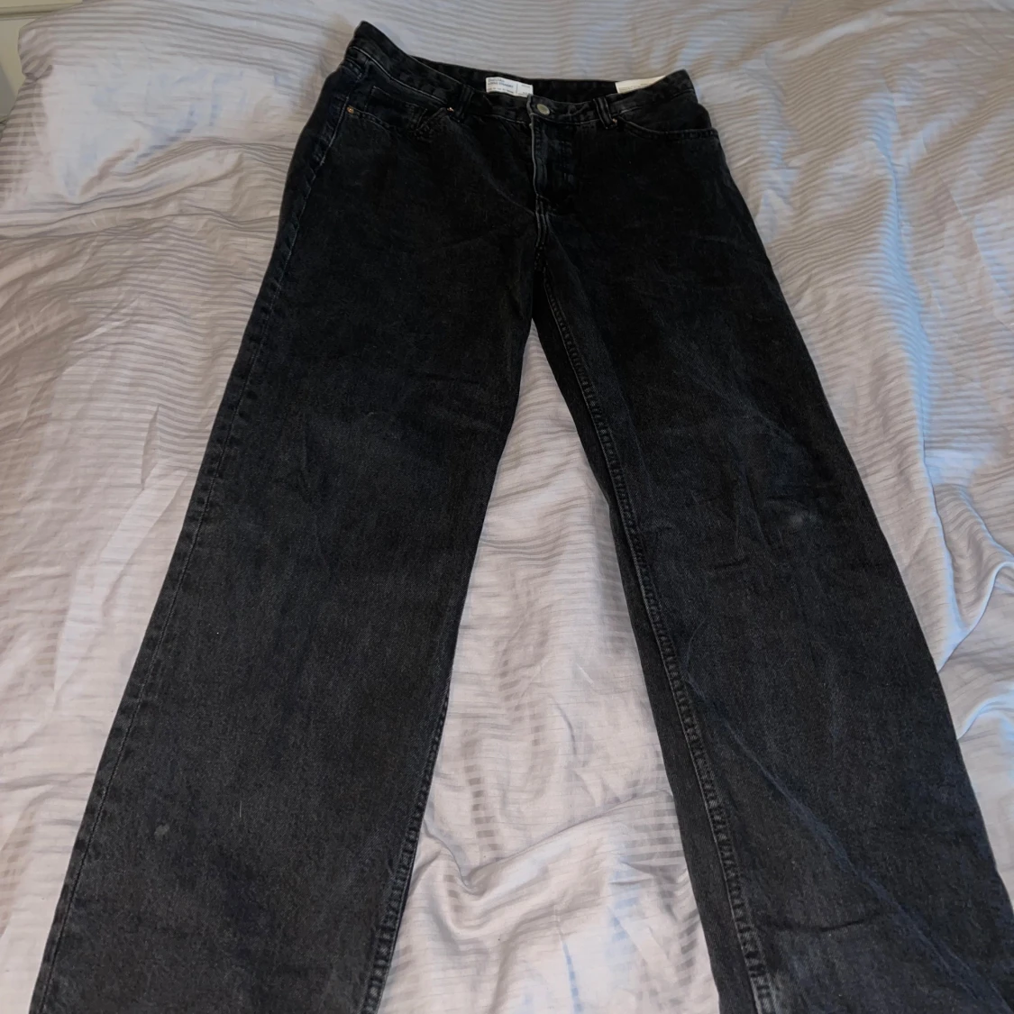 Oversized svarta jeans - 92