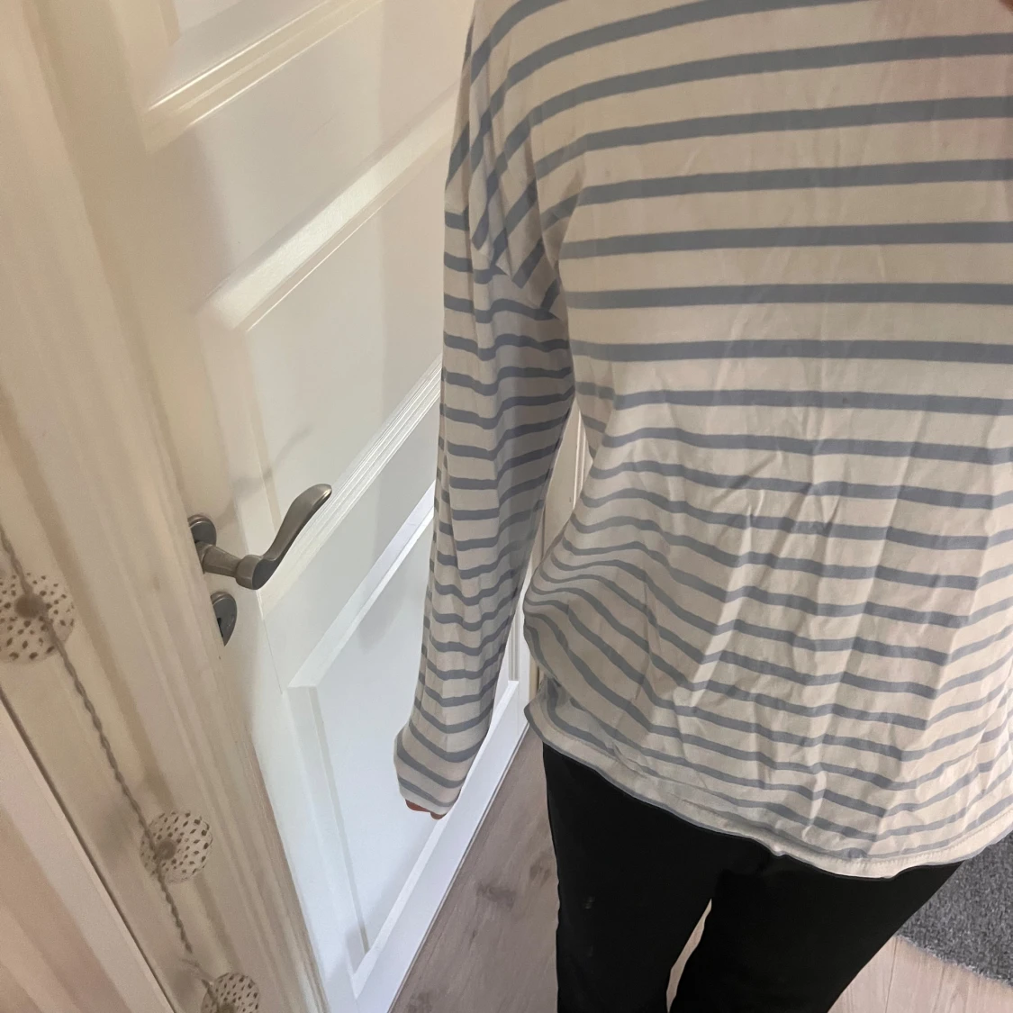 Randig långärmad tröja