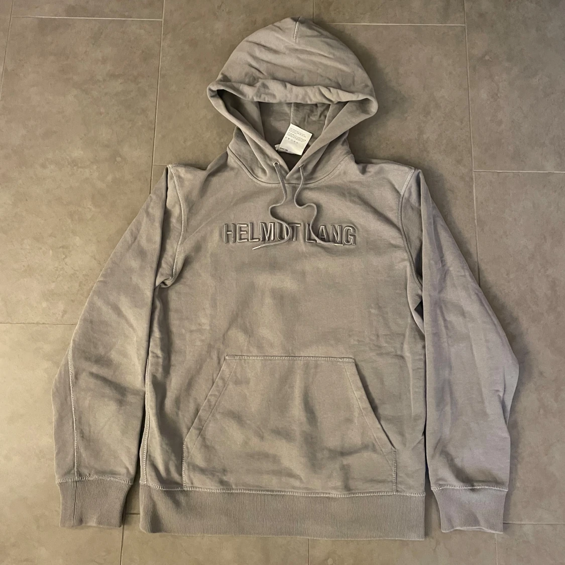 Grå hoodie från Helmut Lang