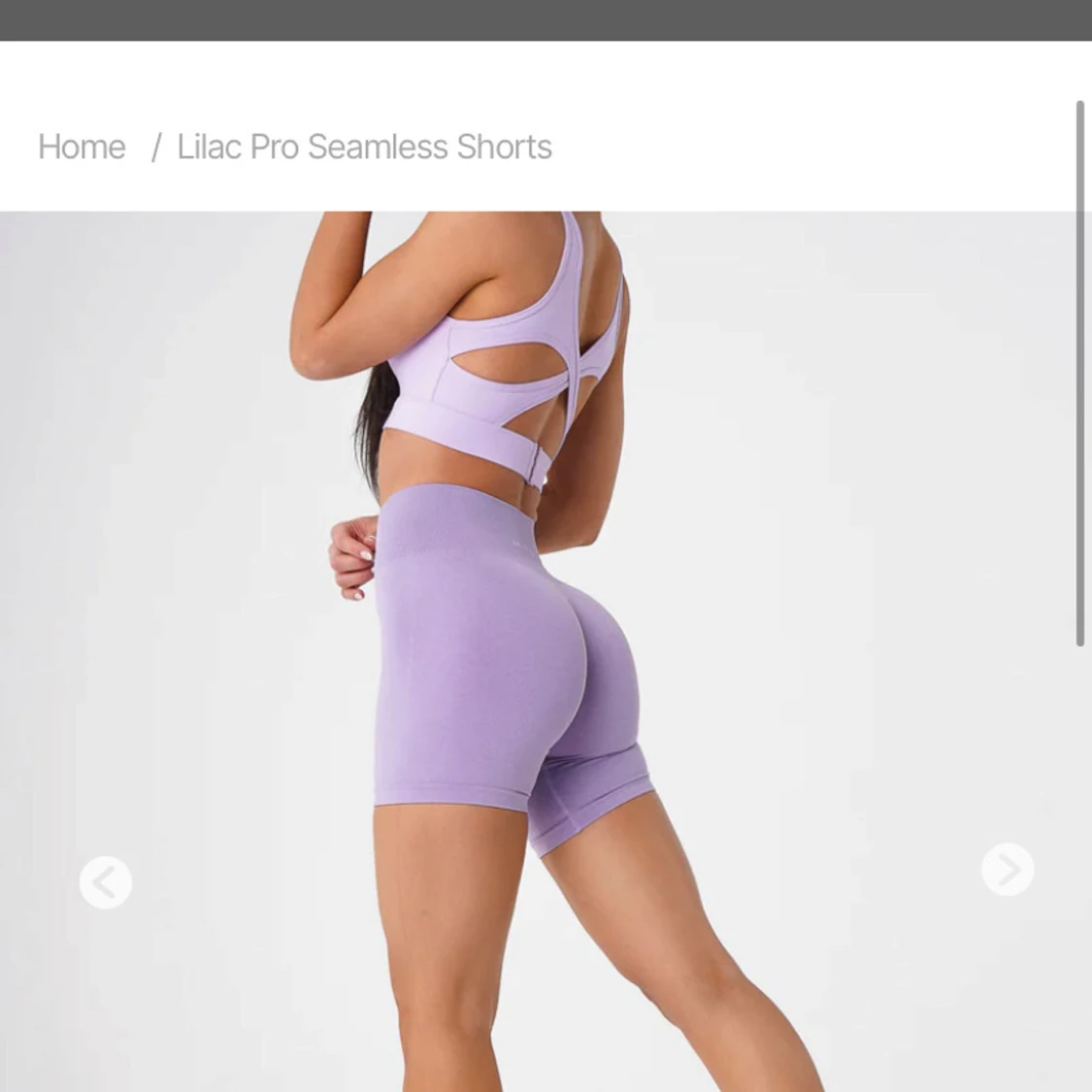 Lilac Pro Seamless Shorts