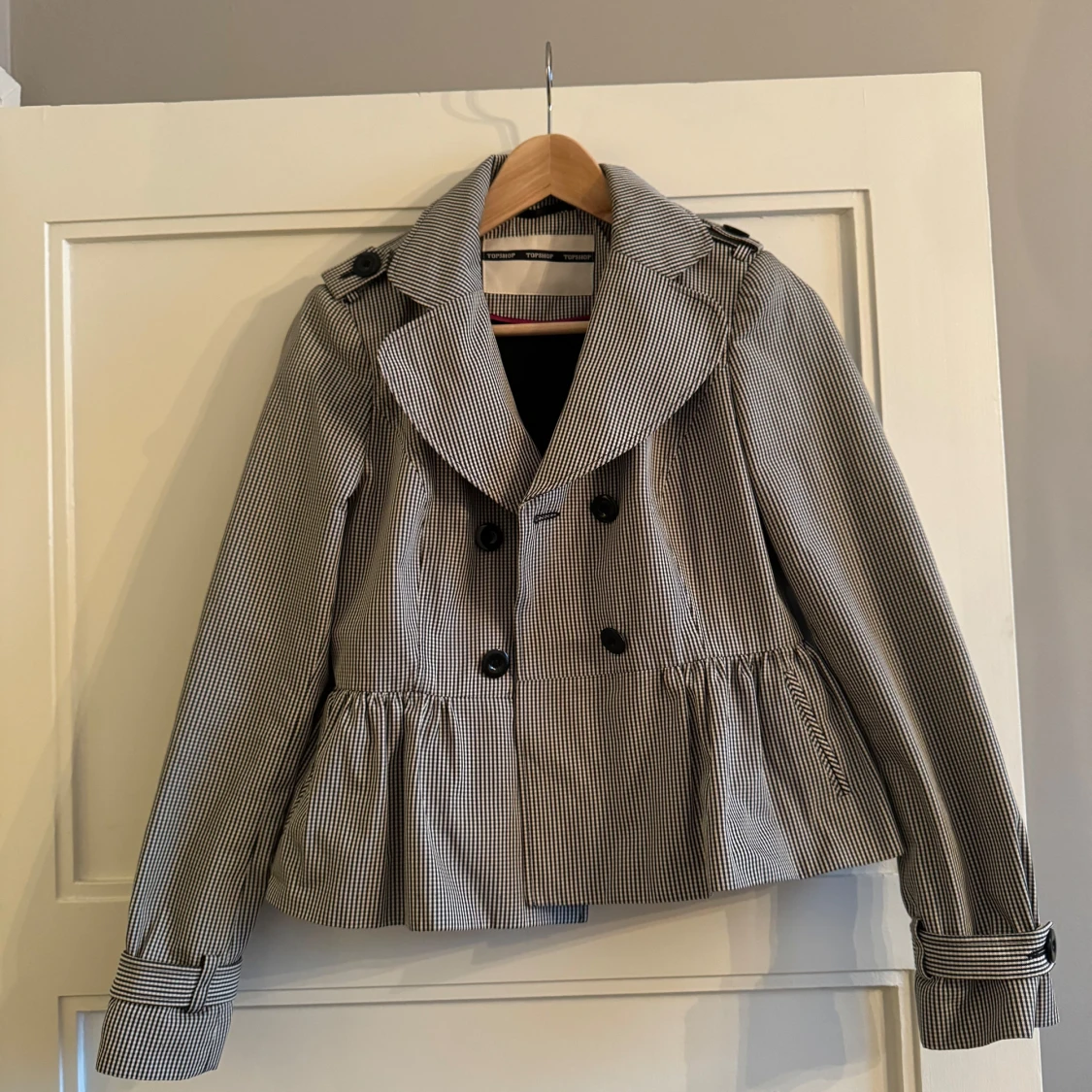 Kort söt rutig kappa - 91