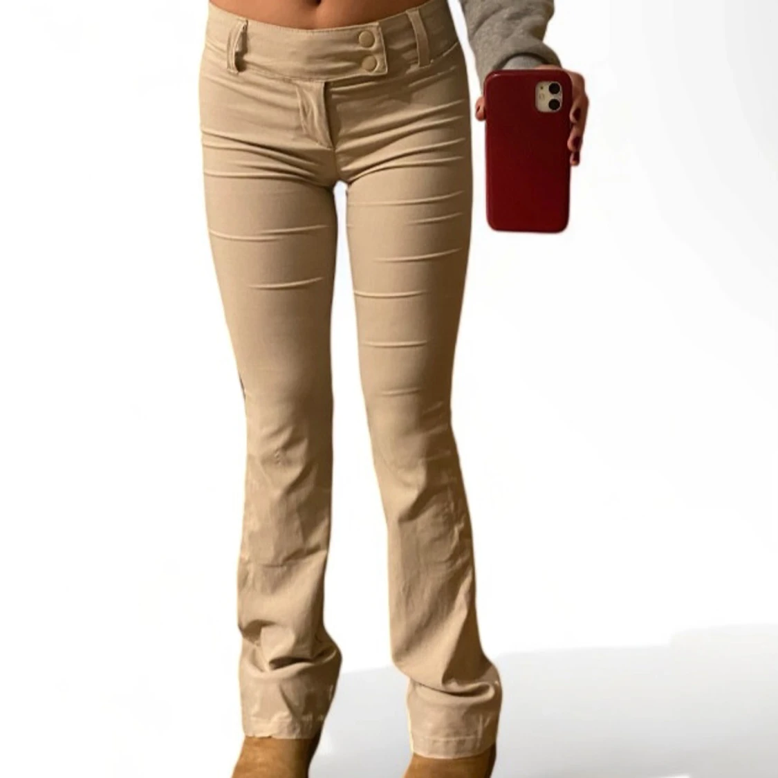 Lågmidjade kostymbyxor 