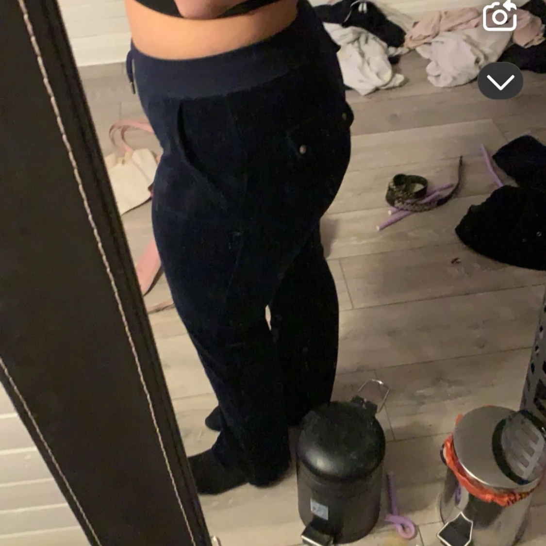 Mörkblå  juicy byxor 