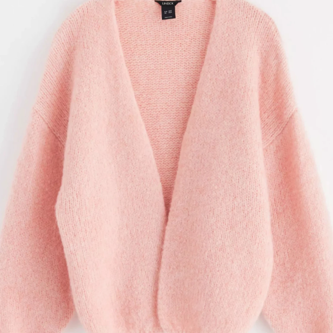 Rosa stickad kofta från Lindex - 91