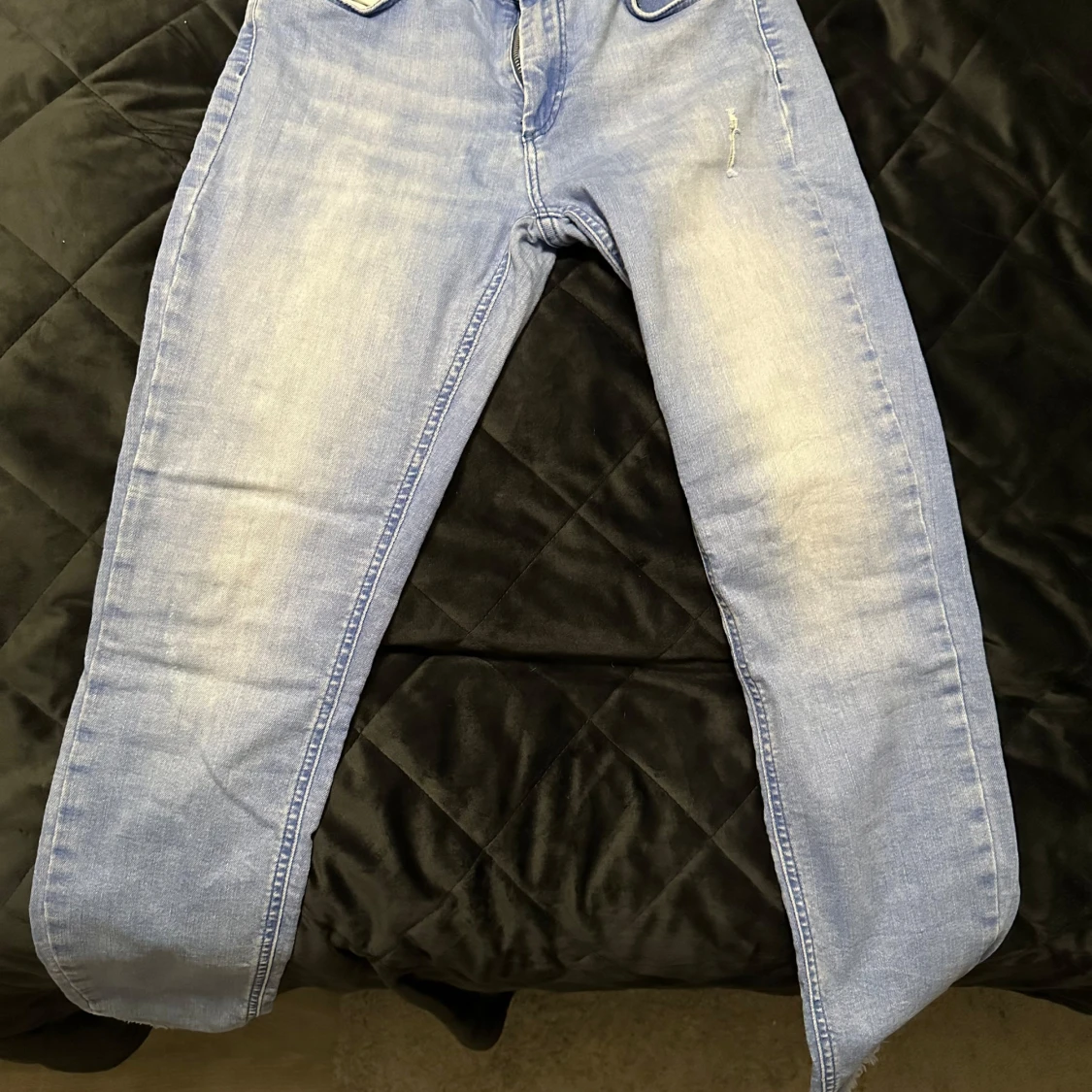 Grön stickad tröja - 92