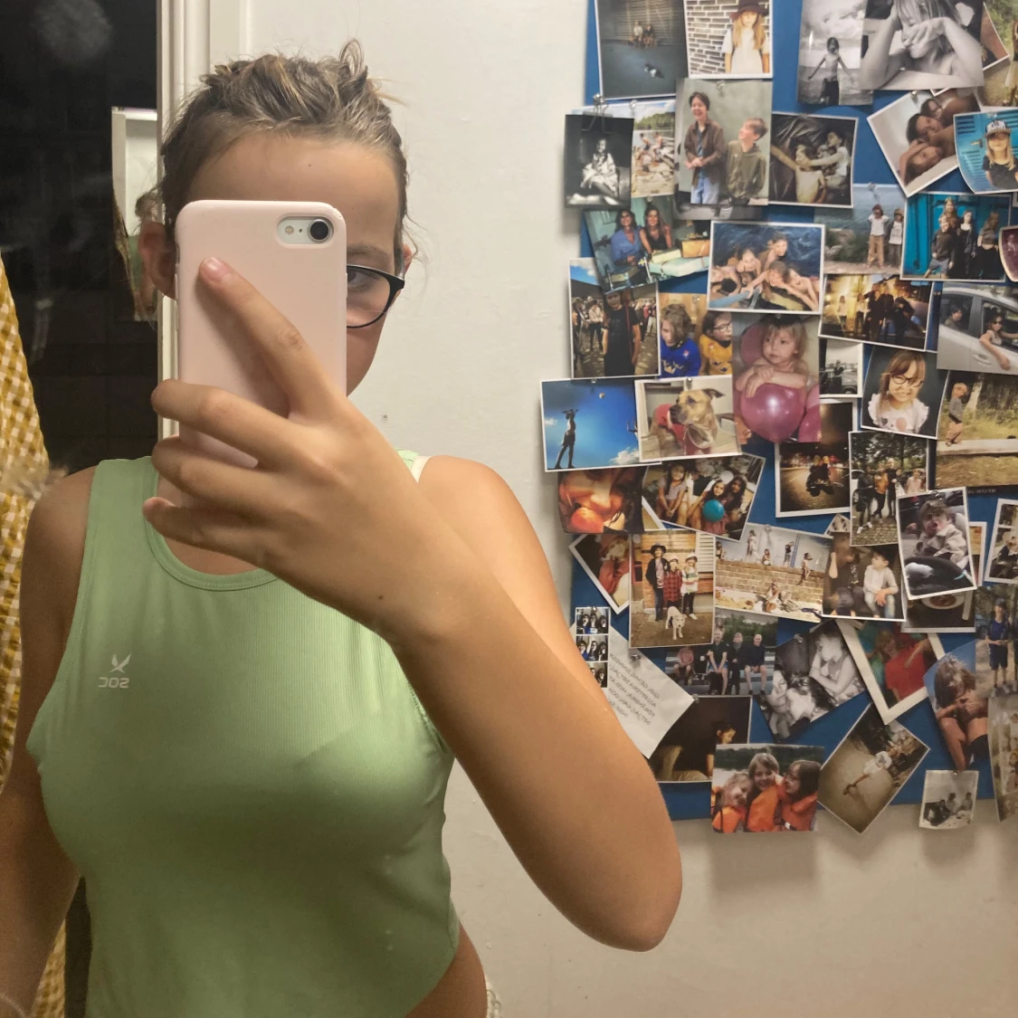 Grön Soc cropad tröja - 90