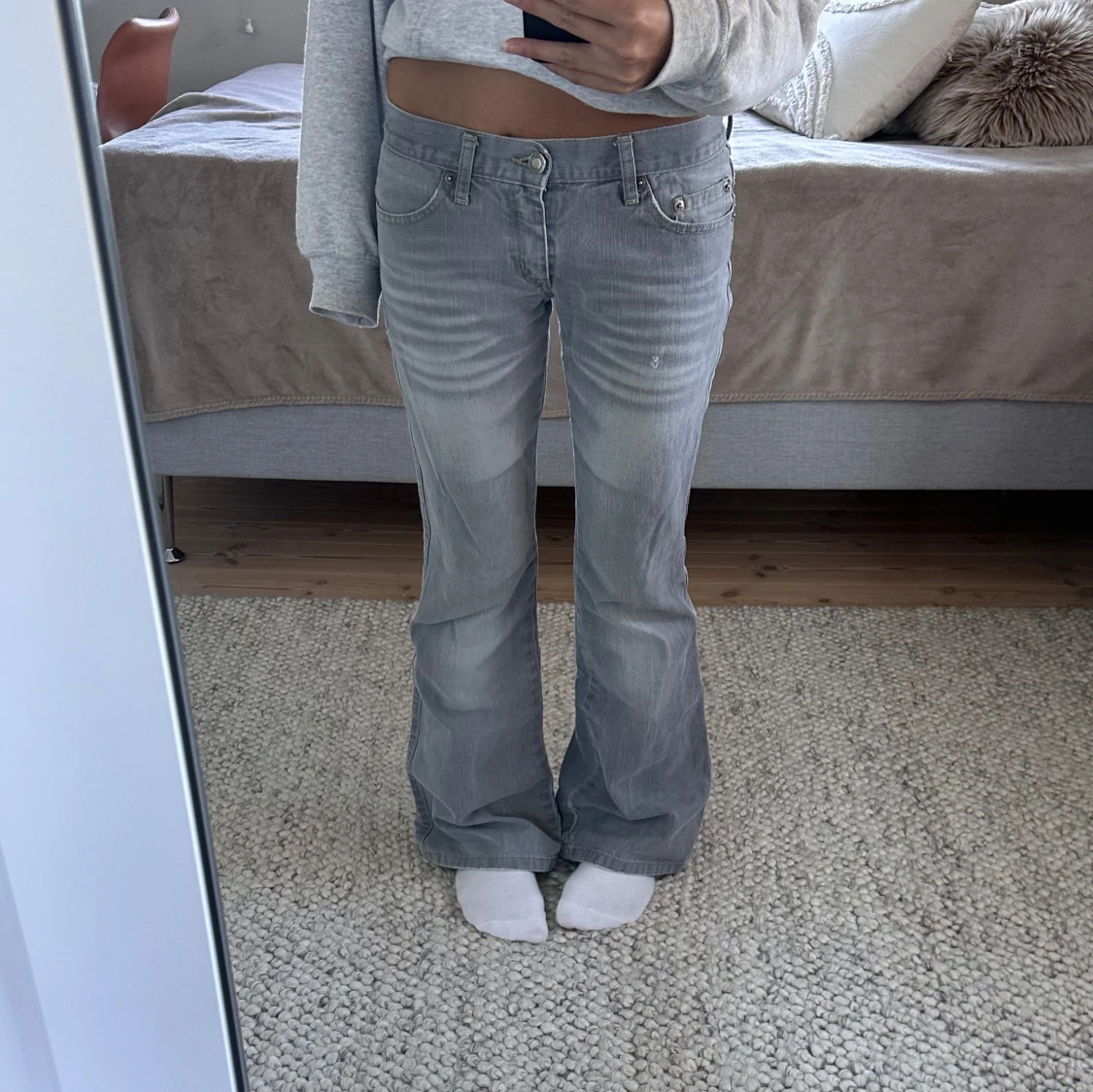 Lågmidjade jeans