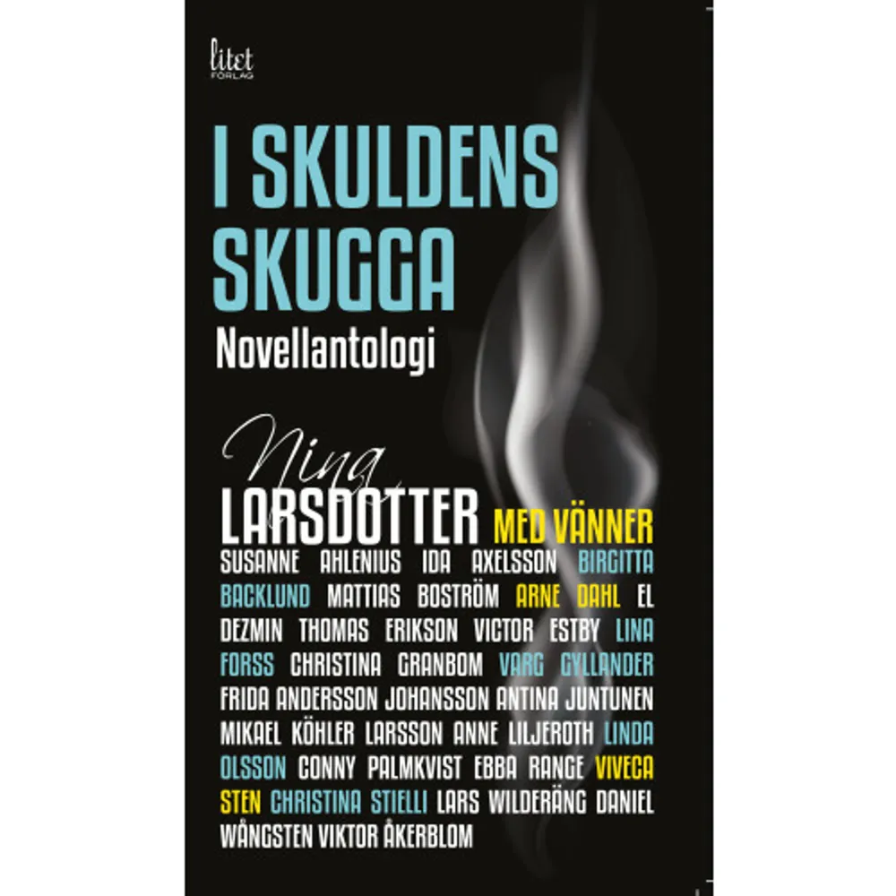 I den tredje delen i serien om skuld avslutar Nina Larsdotter sin svit om Tuva, Martin och Charlotte. Denna gång i novellform vilket gav utrymme för andra att ge sin tolkning på ämnet.  Nina Larsdotter bjöd in såväl gamla favoritförfattare som nya vänner att bidra såväl till boken som till en god sak: För förutom några timmars underhållning för läsaren bjuder boken på mer: All vinst från boken skänks till förmån för organisationen Min stora dag.  Bland författarna finns ARNE DAHL, känd för sin serie om A-gruppen, VIVECA STEN som skrivit den populära Sandhamsserien, CHRISTINA STIELLI som skrivit Jag älskar dig inte och Allt för din skull, MATTIAS BOSTRÖM, som skrivit den prisbelönta fackboken om hur Sherlock Holmes-succén växte fram, Från Holmes till Sherlock och BIRGITTA BACKLUND, som under pseudonymen Birgitta Andersson debuterade, 67 år gammal, med den självbiografiska romanen Blondie.  Alla medverkande författare: Susanne Ahlenius Ida Axelsson Birgitta Backlund Mattias Boström Arne Dahl El Dezmin Thomas Erikson Victor Estby Lina Forss Christina Granbom Varg Gyllander Frida Andersson Johansson Nina Larsdotter Mikael Köhler Larsson Anne Liljeroth Linda Olsson Conny Palmkvist Ebba Range Viveca Sten Christina Stielli Lars Wilderäng Daniel Wångsten    Format Häftad   Omfång 324 sidor   Språk Svenska   Förlag LITET förlag   Utgivningsdatum 2015-11-10   Medverkande Arne Dahl   Medverkande Viveca Sten   Medverkande Christina Stielli   Medverkande Varg Gyllander   Medverkande Susanne Ahlenius   Medverkande Ida Axelsson   Medverkande Birgitta Backlund   Medverkande Mattias Boström   Medverkande E L Dezmin   Medverkande Thomas Erikson   Medverkande Victor Estby   Medverkande Lina Forss   Medverkande Christina Granbom   Medverkande Frida Andersson Johansson   Medverkande Mikael Köhler Larsson   Medverkande Anne Liljeroth   Medverkande Linda Olsson   Medverkande Conny Palmkvist   Medverkande Ebba Range   Medverkande Lars Wilderäng   Medverkande Daniel Wångsten   Medverkande Viktor Åkerblom   Medverkande Antina Juntunen   ISBN 9789187548611  . Böcker.