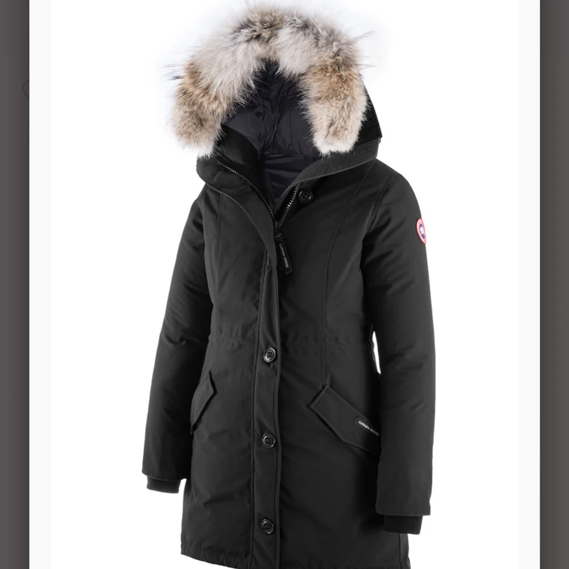 Svart parkajacka med päls från Canada Goose - 92