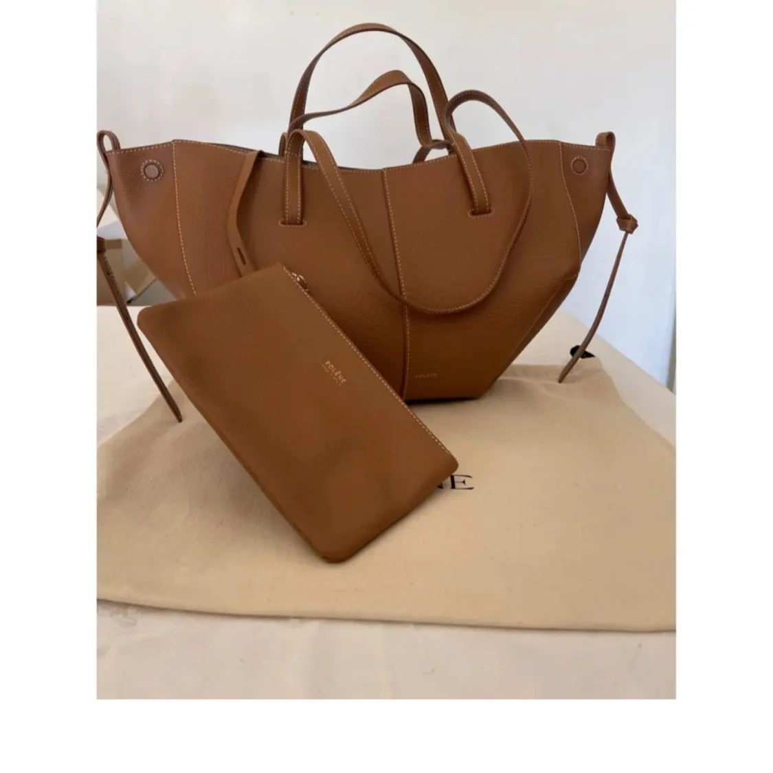 Brun handväska från Polène