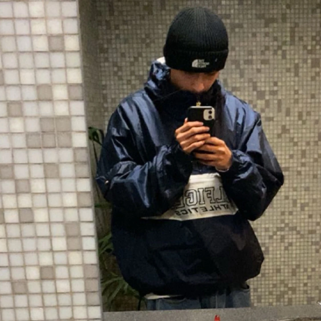 Vintage Blå vindjacka från Hilfiger Athletics - 93