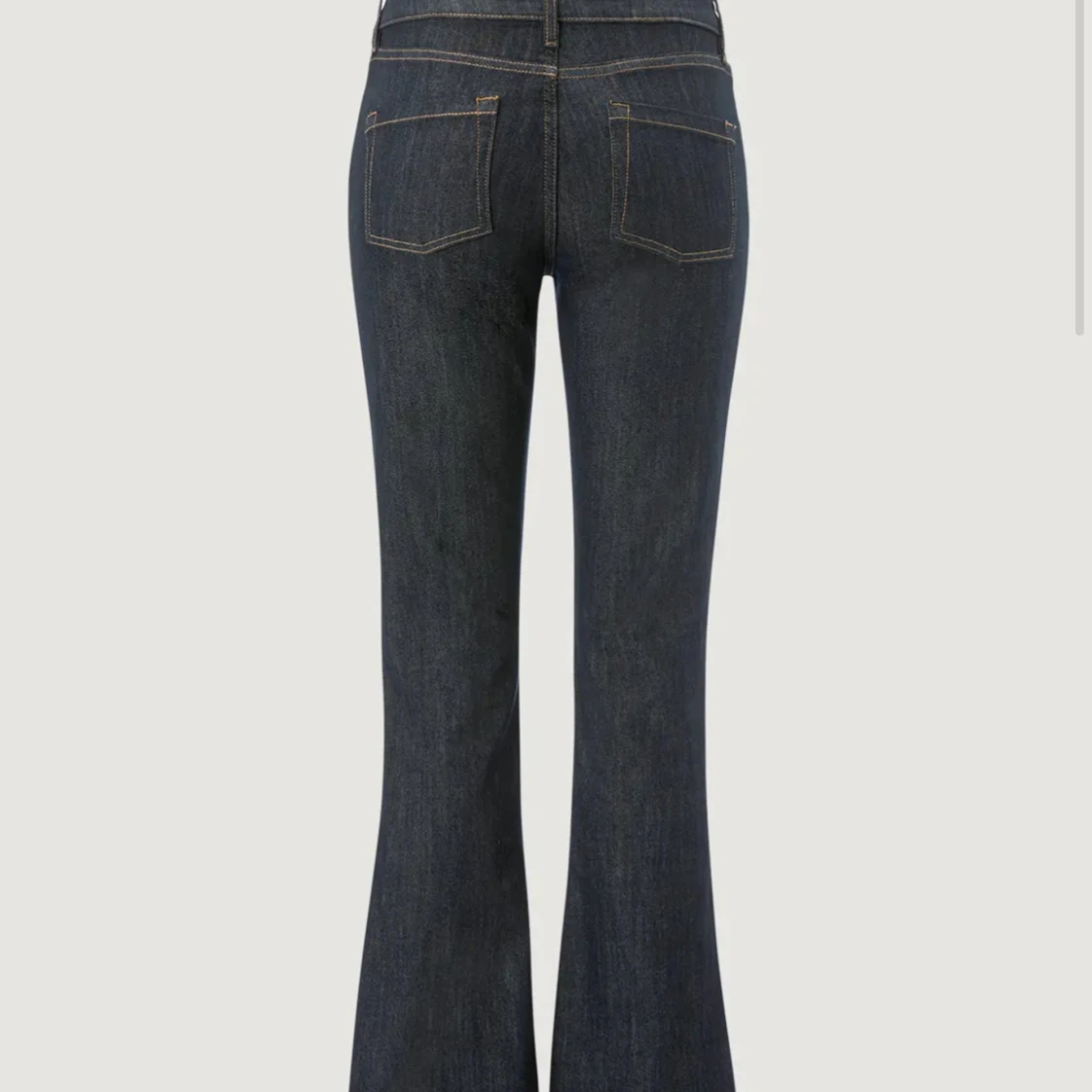 Mörkblå bootcut jeans - 4