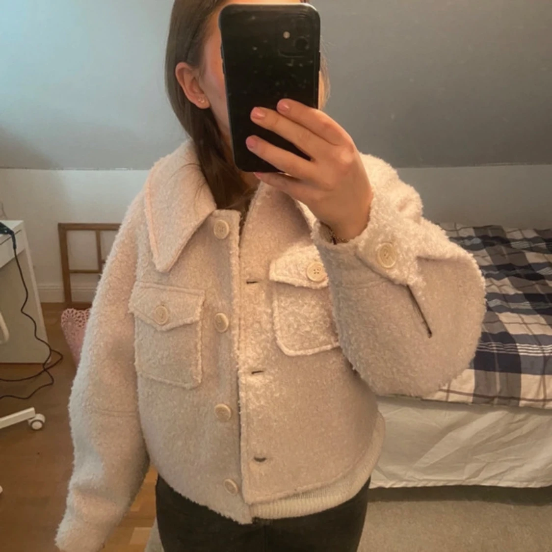 Beige kroppad kappa från NA-KD - 1