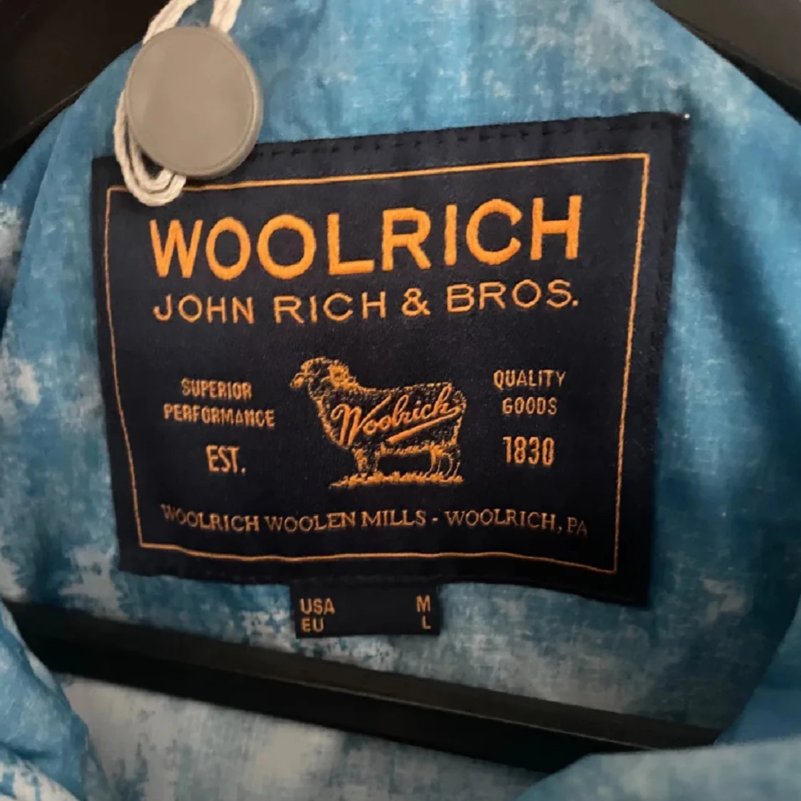Blå och vit jacka från Woolrich - 91