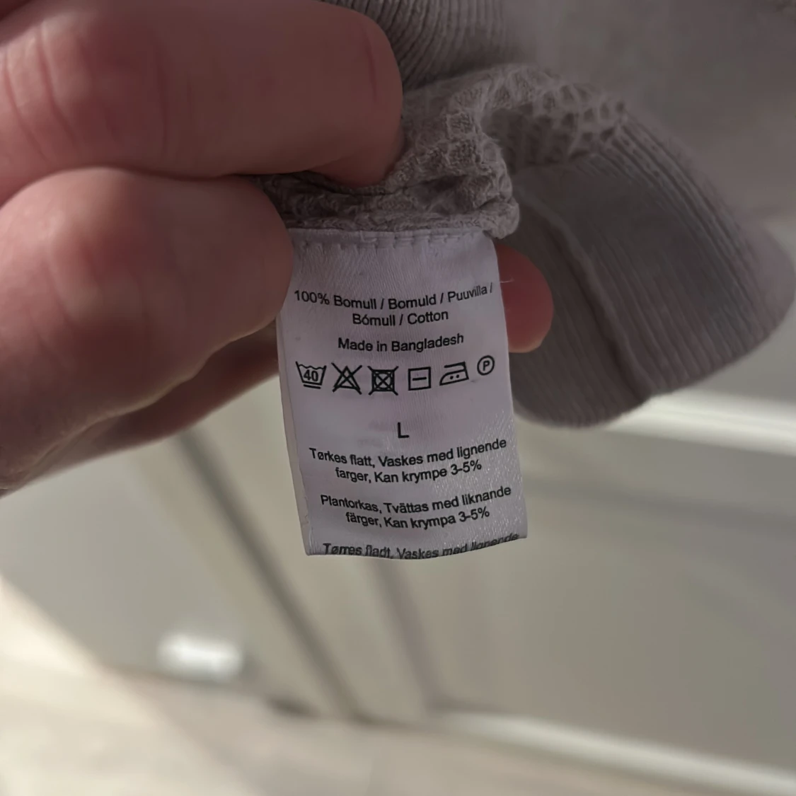 Beige bomullströja - 91