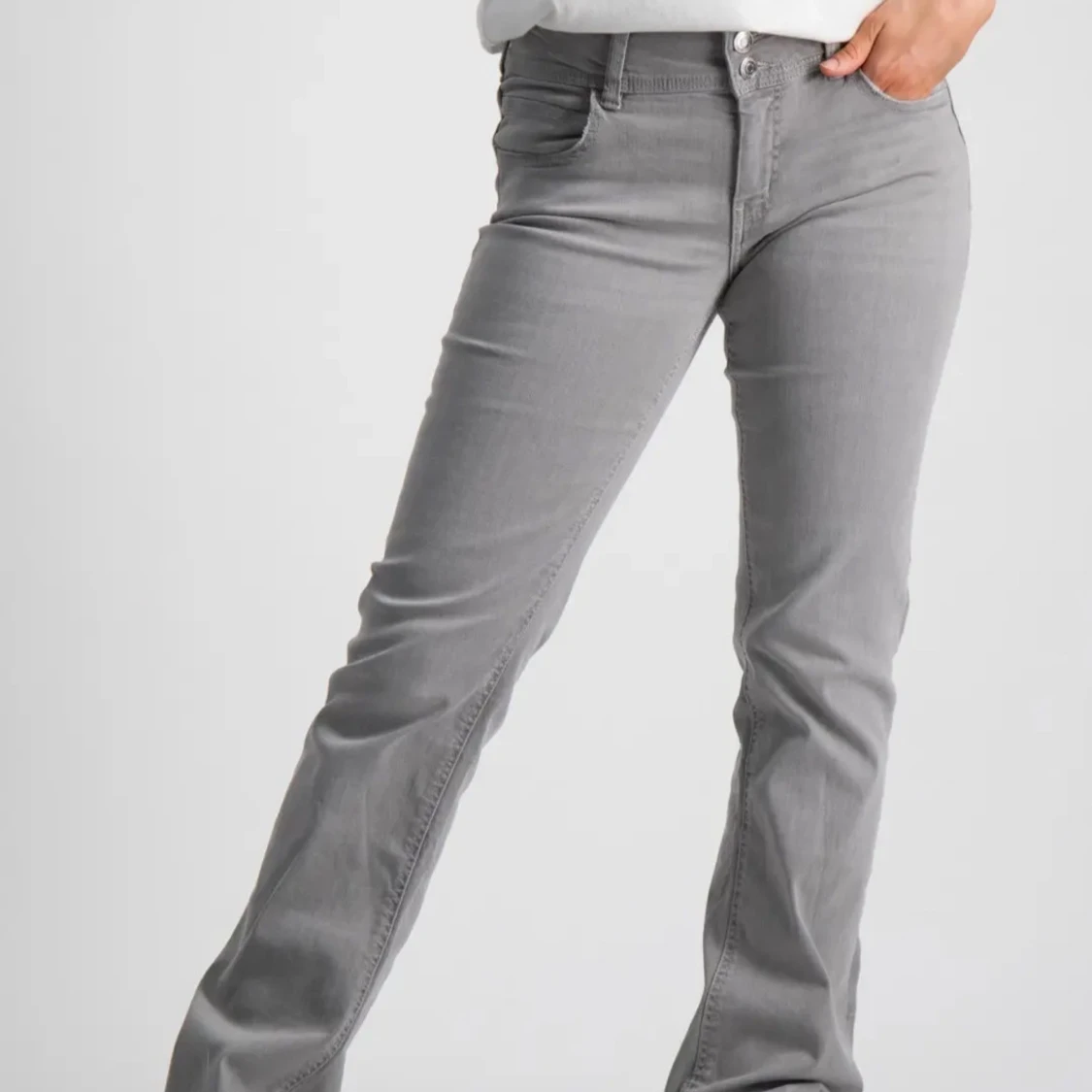 Grå bootcut jeans - 90