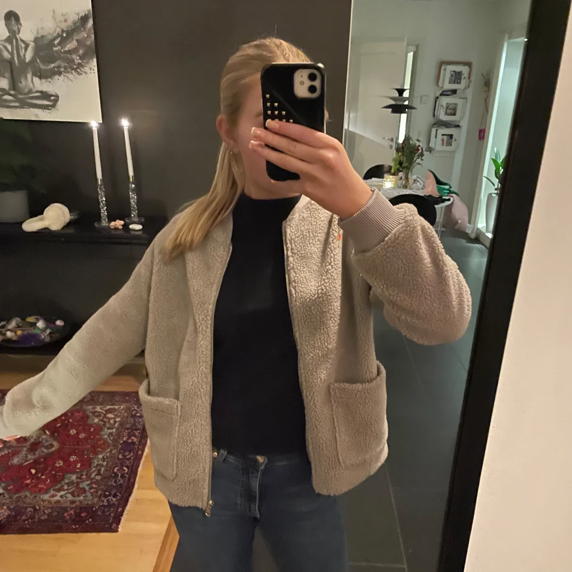 Beige teddyjacka från MQ - 91