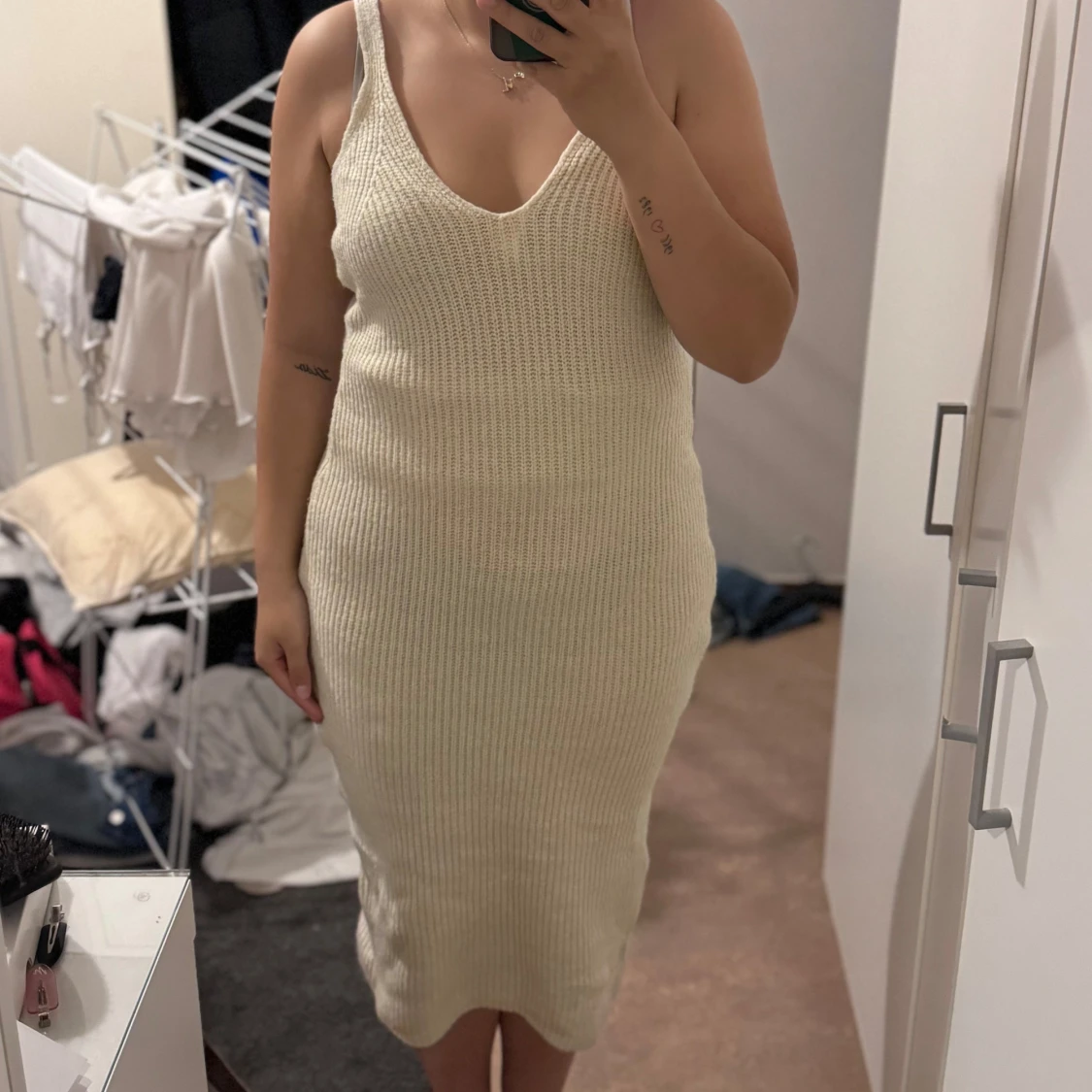 Stickad klänning - 92