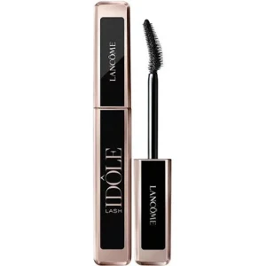 Lancôme Idôle Lash Mascara - Lancôme Idôle Lash Mascara med en elegant guld- och svart förpackning. Den böjda borsten ger volym och definition till fransarna. Perfekt för en dramatisk look.