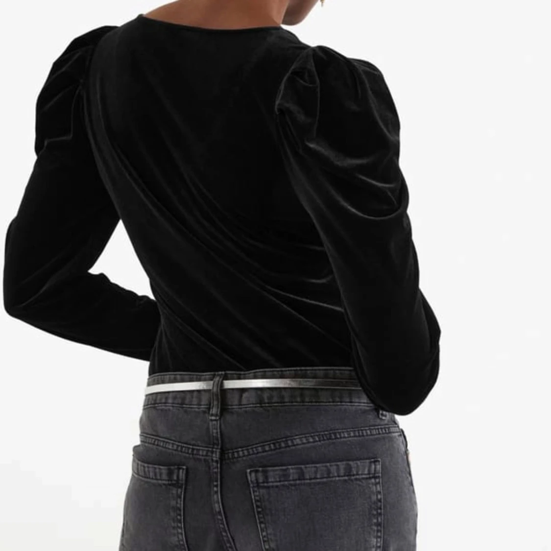 Svart sammetstopp från Kappahl  - 90