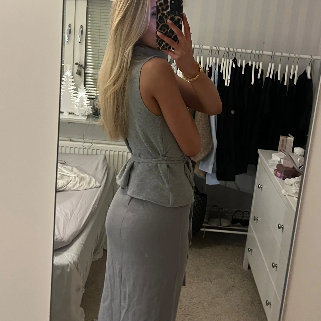 Zara sett kjol och topp med knytband - 92