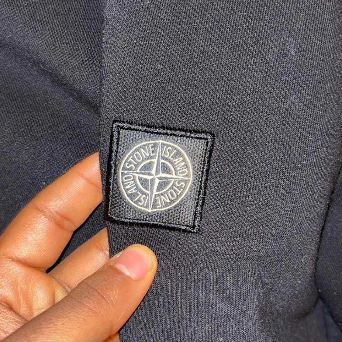 Svart fleece sweatshirt från Stone Island - 91