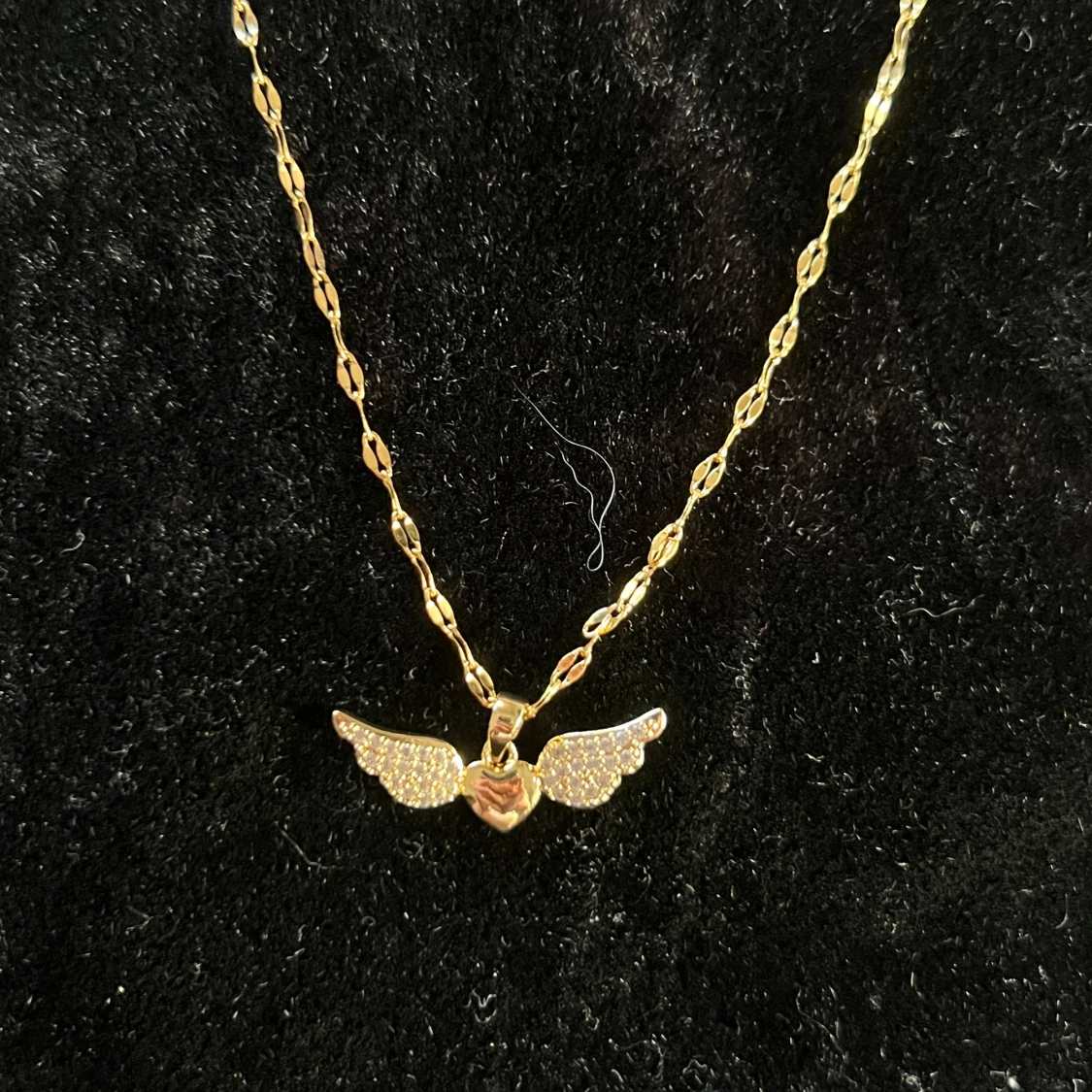 Hjärta halsband med vingar  - 90