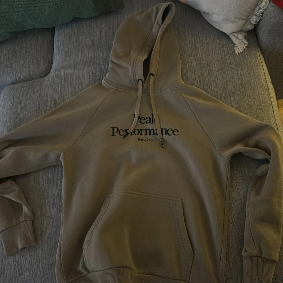 Beige hoodie från Peak Performance
