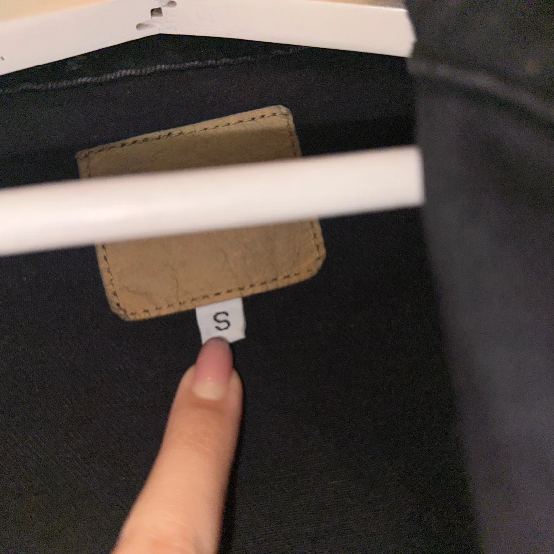 Svart croppad jeansjacka - 91