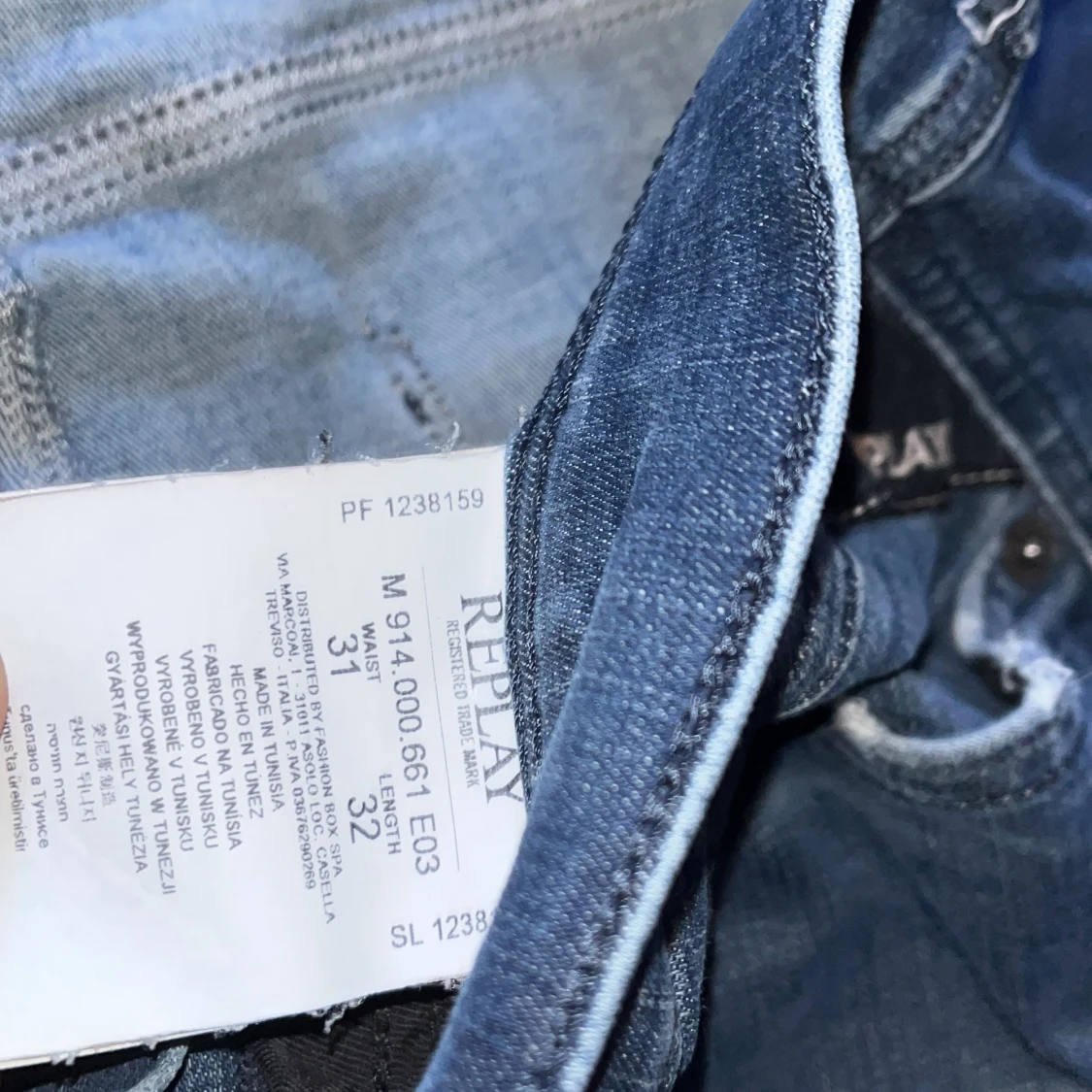 Blå jeans från Replay - 93