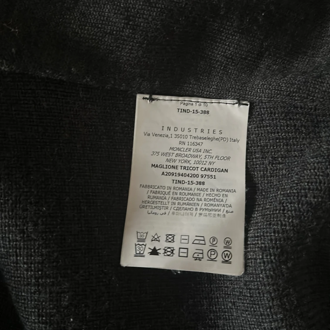 Moncler Cardigan Black Badge M - 93