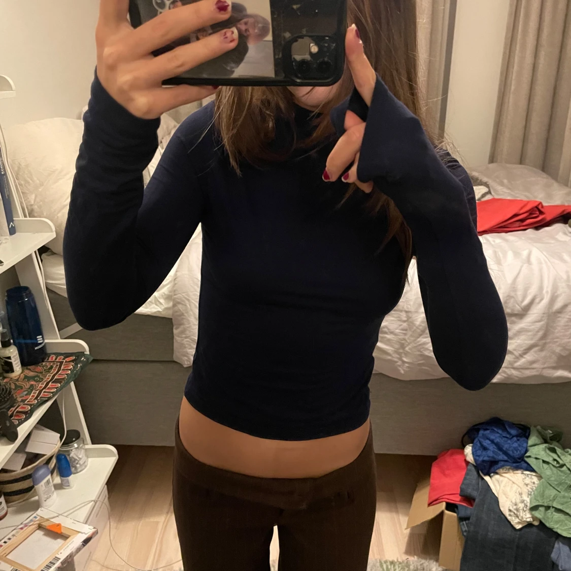 långärmad topp  - 90