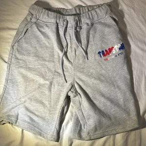 Trapstar shorts  - Oanvända trapstar short i storlek M. Perfekt inför sommaren.  Pris kan diskuteras.  Finns även i storlek L,  bara att logan har en ljusblå färg. 