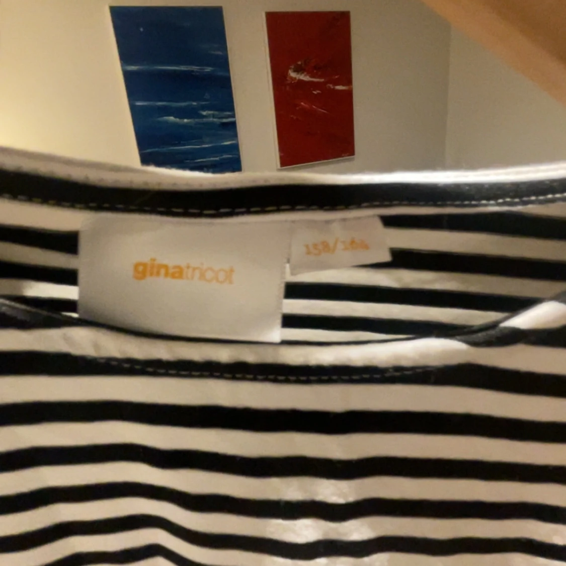 Randig långärmad topp från Gina Tricot - 1