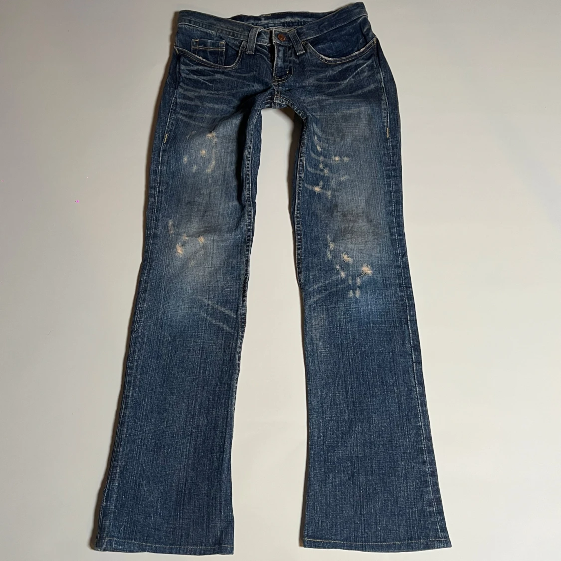 Blå bootcut jeans