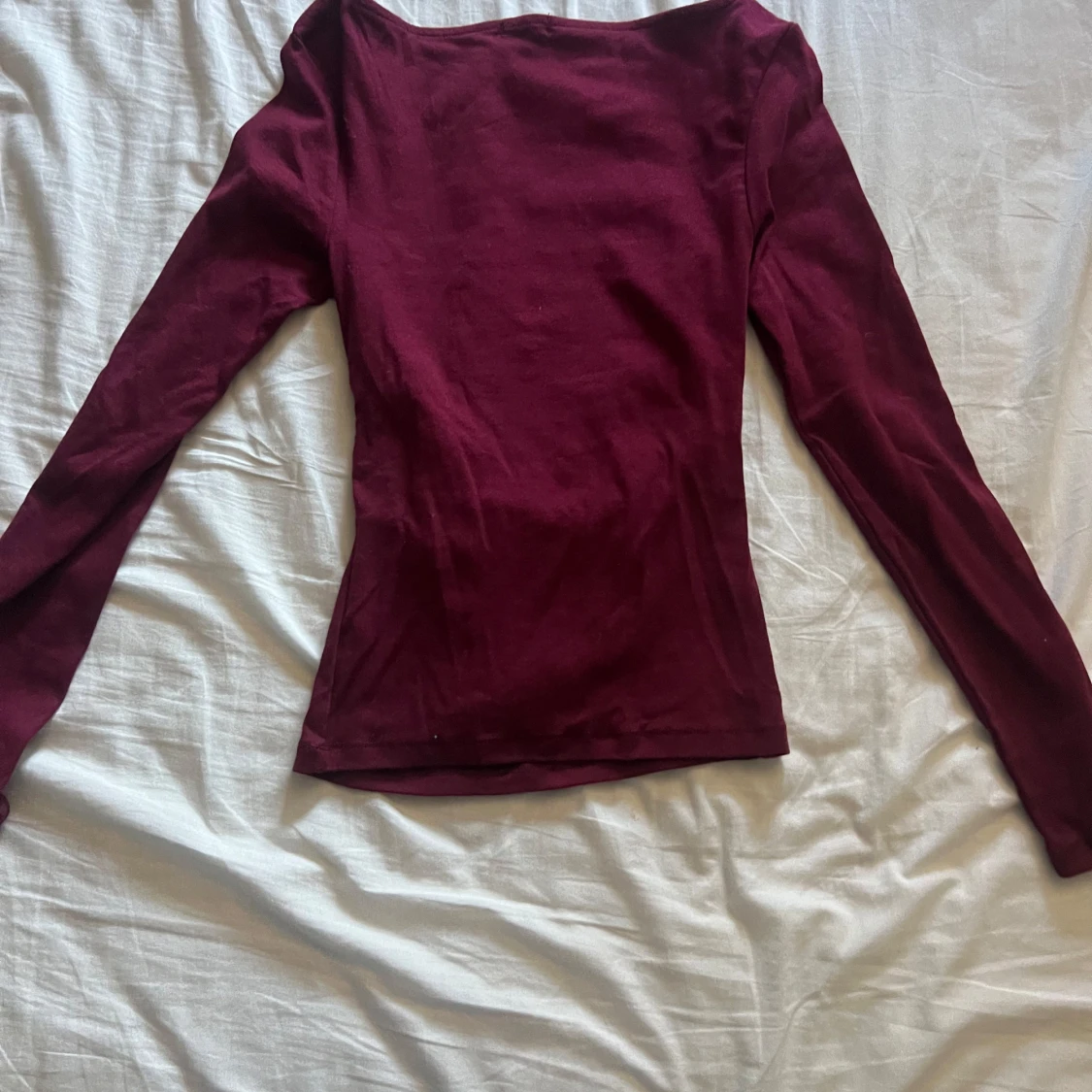 Röd långärmad tröja - 1