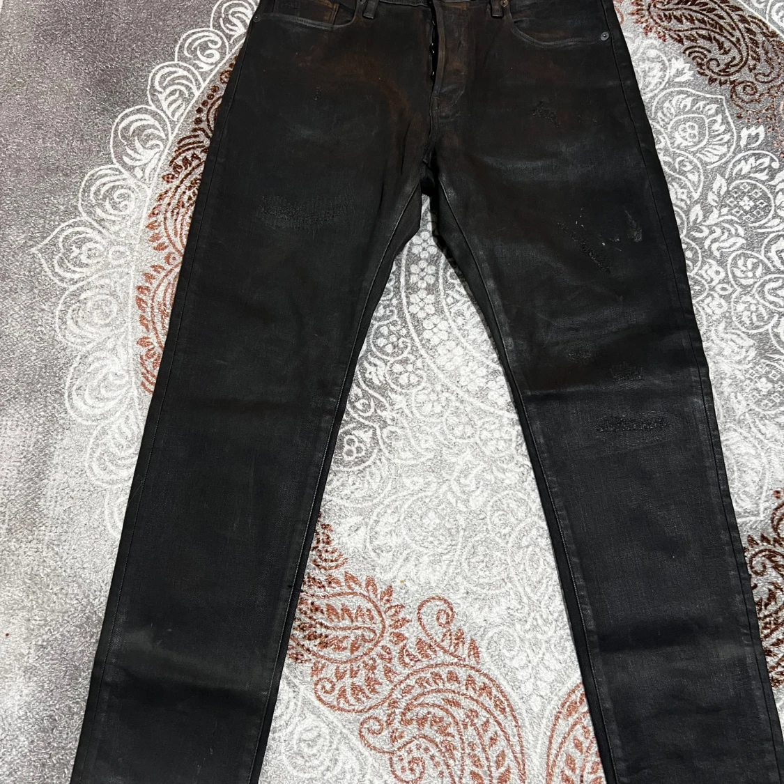 Svarta jeansbyxor G-Star RAW 3301 Slim - 1