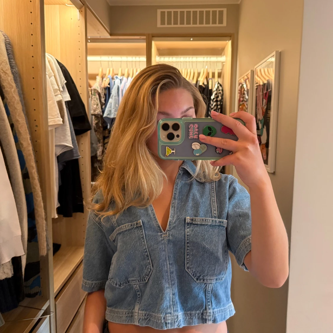 Jeans topp från Zara